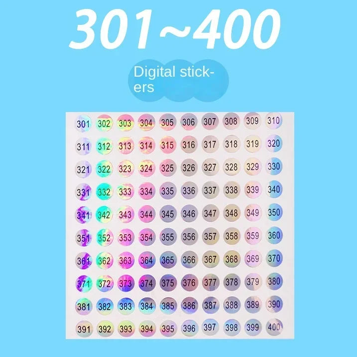 1Pcs Nail Polish Number Sticker Label Color Gel Varnish Glue Bottle Lipstick Nails Tips Display Mark Numbering Manicure Tool