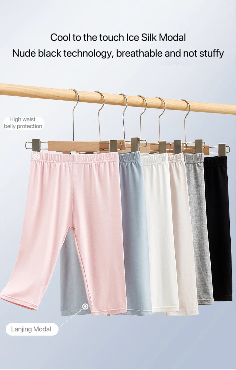 1pcs Summer Children Short Pant Student Solid Color Thin Modal Underwear Girls Leggings Casual Safety Pants Kids Sport Clothes