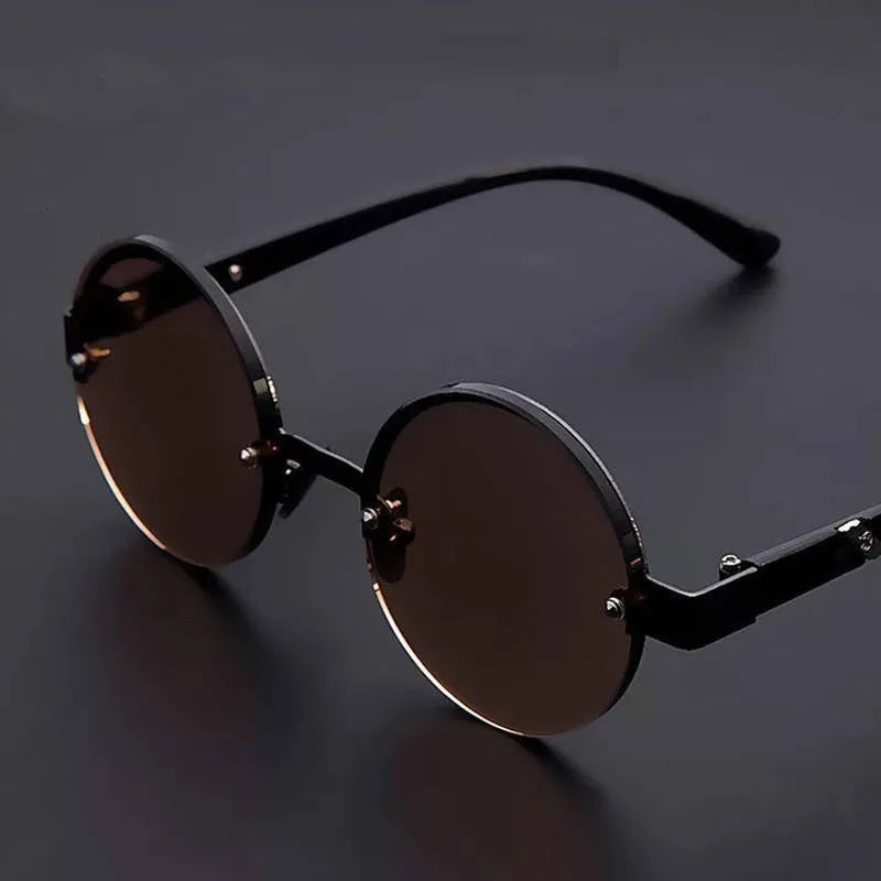 Retro Reading Glasses Men HD Anti-fatigue Round Brown Natural Crystal Glass Stone Reading Glasses Female Trendy EyeGlasses