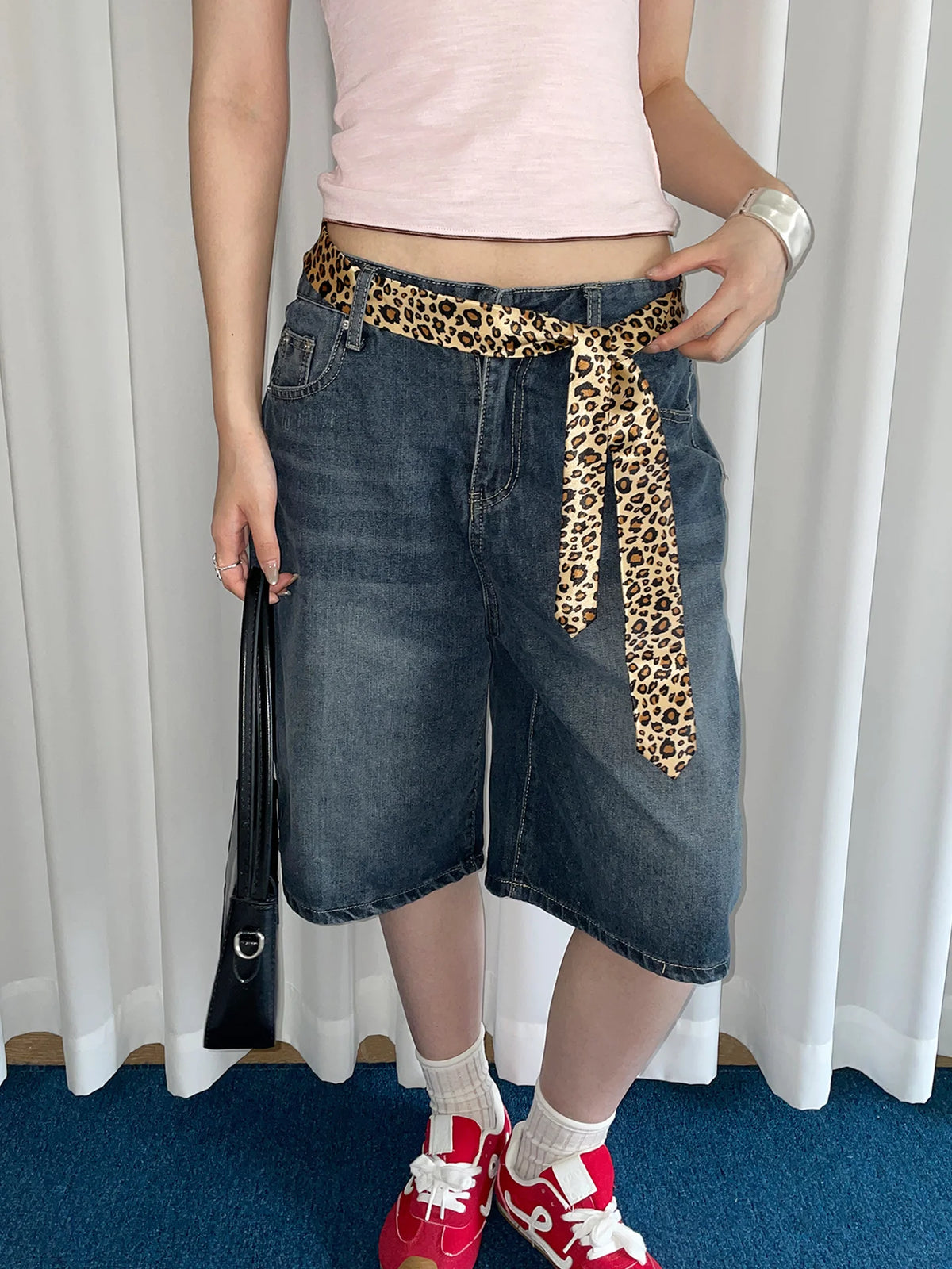 Fashionable Korean Style Simple Striped Belt For Women Minority Personality Long Strip Retro Hot Girl Style Academic Style