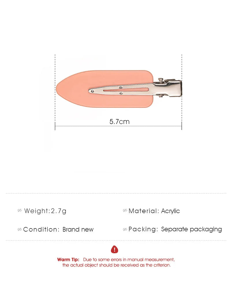 4Pcs/Set Beauty Salon Seamless Hairpin Professional Styling Hairdressing Makeup Tools Hair Clips For Women Girl Headwear