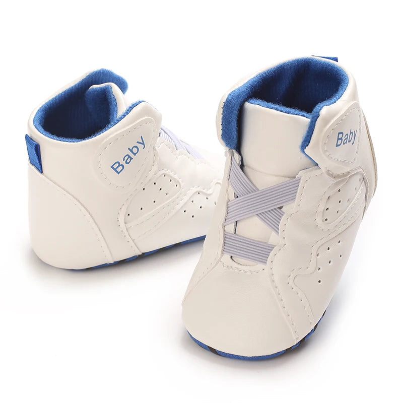 0-1 year Baby Basketball Sports Sneakers Newborn Baby Boys Girls Print First Walkers Shoes Infant Toddler Anti-slip Baby Shoes