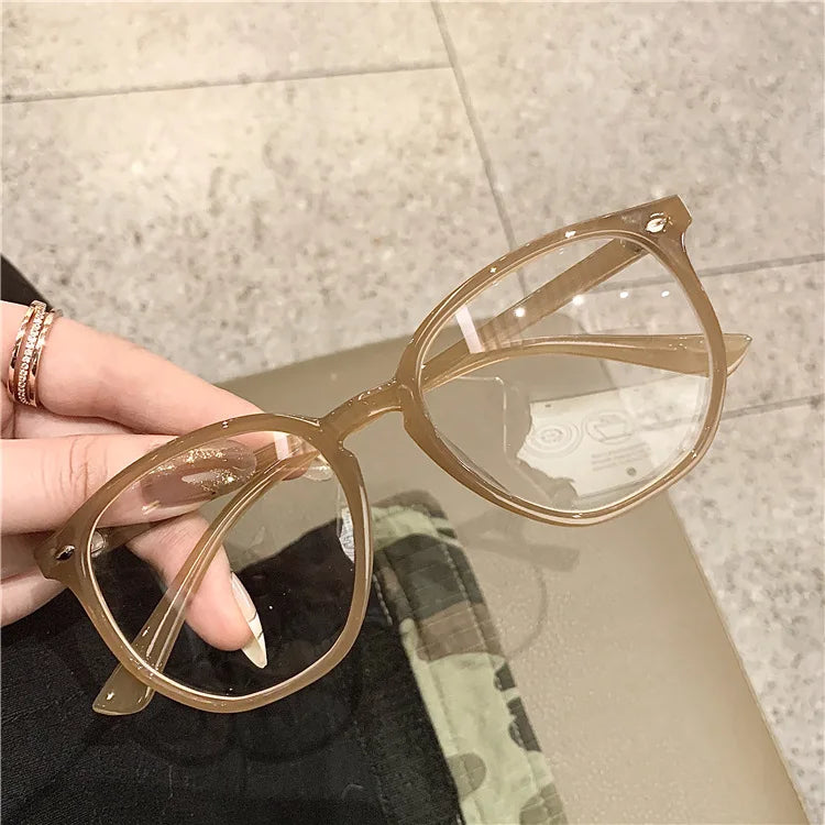 Transparent Computer Glasses Frame Women Men Anti Blue Light polygon square Eyewear Blocking Glasses Optical Spectacle Eyeglass