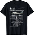 F-14 Tomcat Naval Fighter Jet Diagram Men T-Shirt Short Sleeve Casual Cotton O-Neck T Shirt