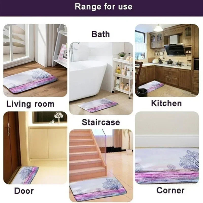 VIKAMA 2025 Christmas Reindeer Doormat Kitchen Rug Indoor Outdoor Entryway Carpet Holiday Home Decor Happy New Year 2026