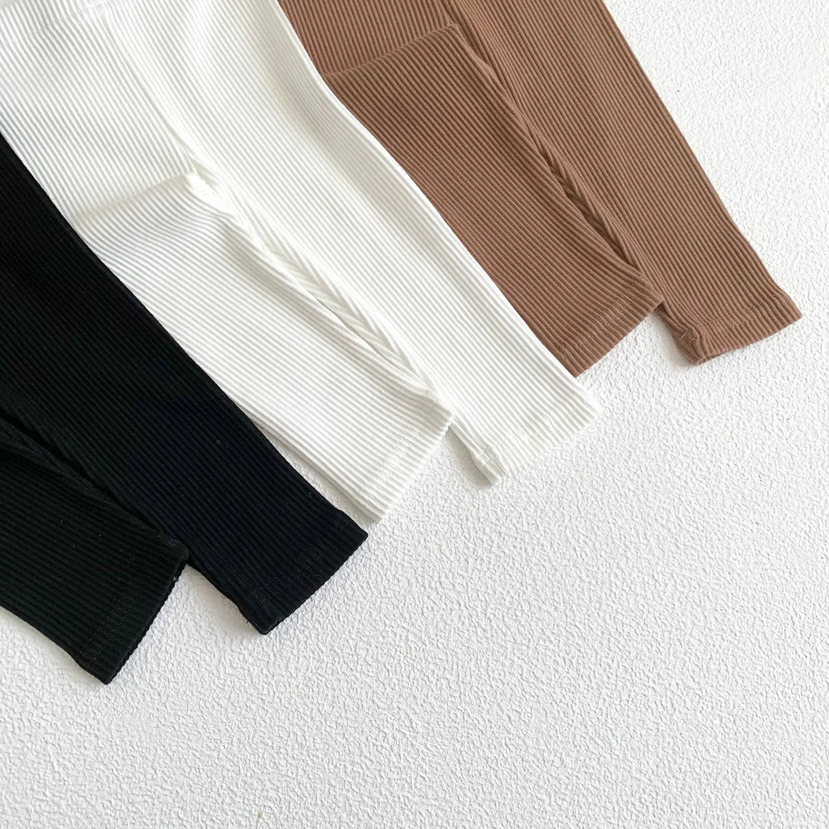 Kids Baby Winter Leggings Girls Skinny Ribbed Pants Toddler Casual Elasticity Simple Render Pants Boys Warm Cotton Trousers