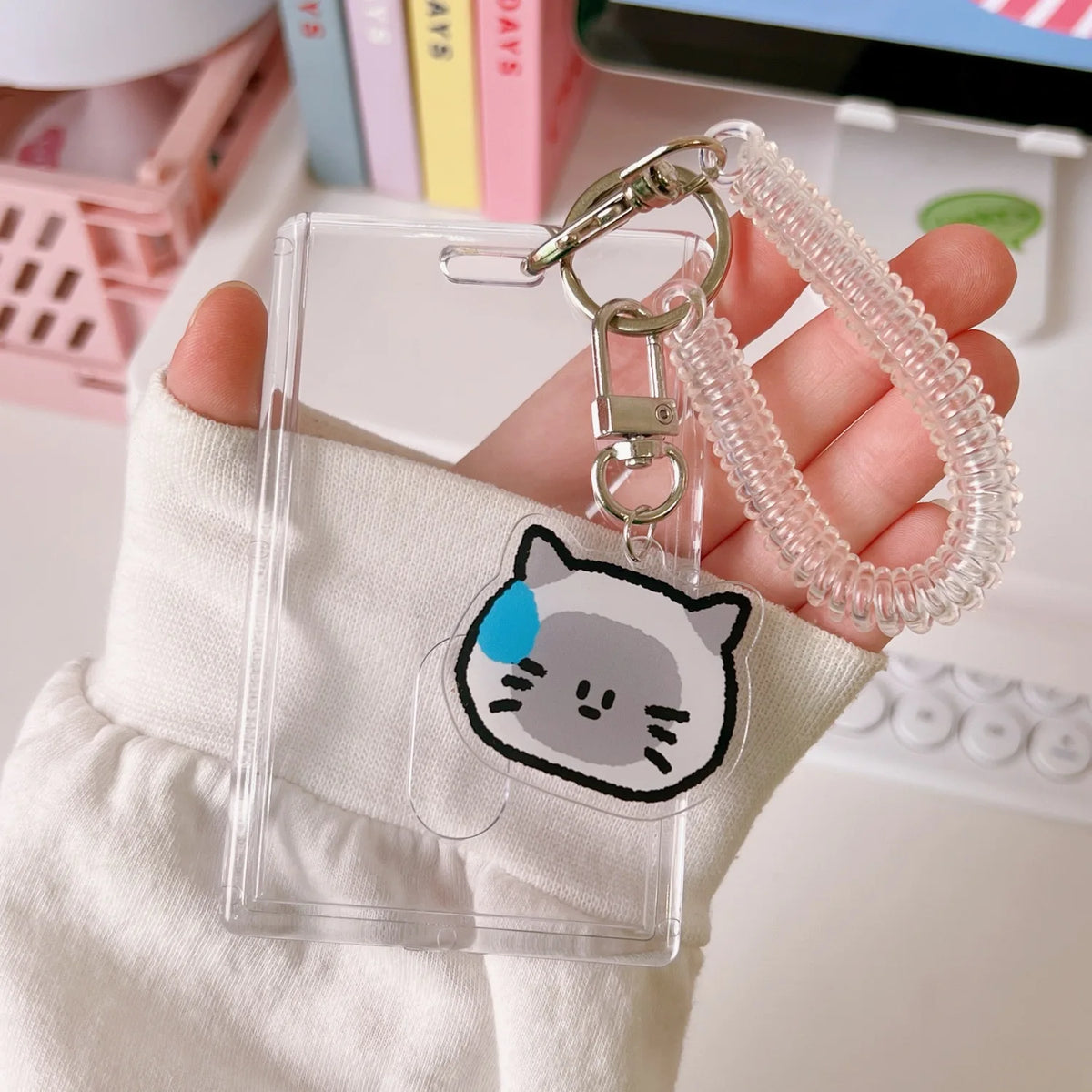 1 Pcs Cute Japanese And Korean Internet Celebrity Teddy Bear Card Holder Student Portable ID Bank Card Protection Case