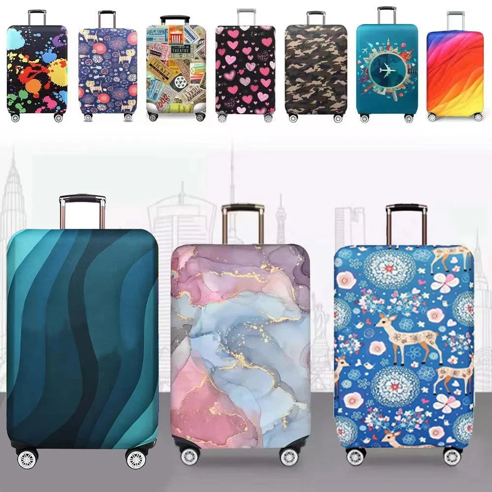 Fundas protectoras para maletas, protector de viaje, cubierta protectora elástica para maletas, fundas antipolvo para accesorios de viaje, suministros para equipaje