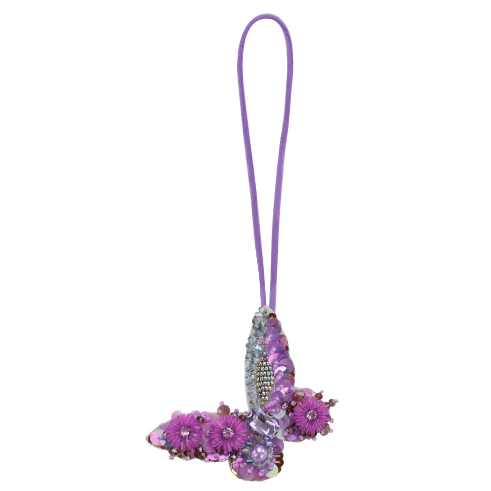 Aufnäher Perlen Pailletten Strass Früchte Schmetterling Fisch Seepferdchen Perlen Quasten, DIY zum Verzieren von Taschen Kleidung Schlüsselbändern