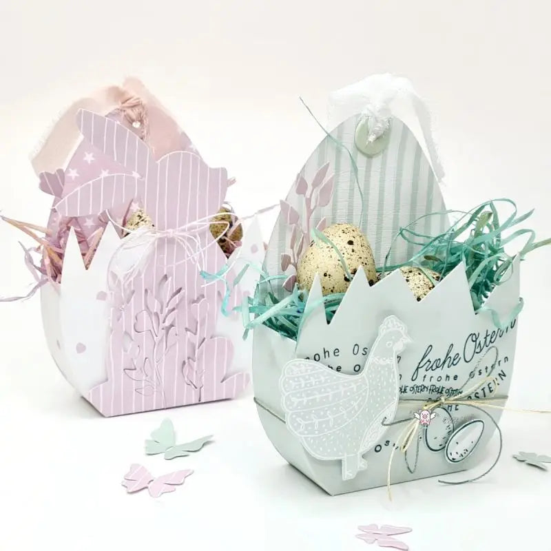 Piggy Craft metal cutting dies cut die mold Easter broken egg basket Scrapbook paper craft knife mould blade punch stencils dies