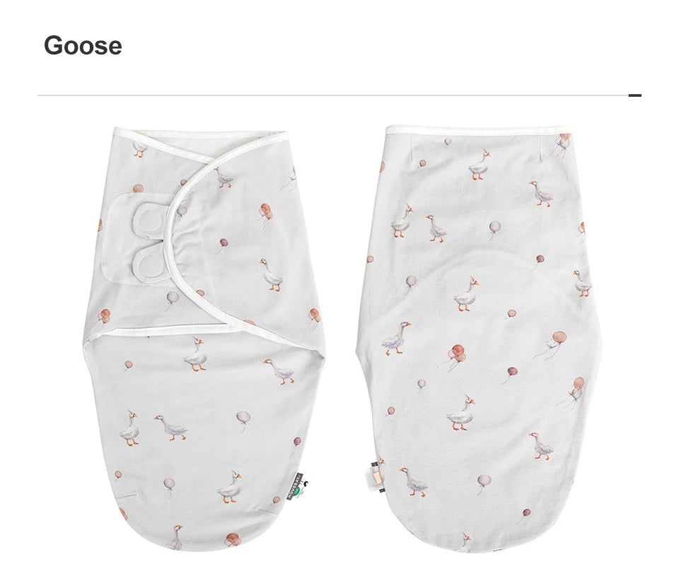 0-6 Months Baby Sleeping Bag Summer Thin Single Layer 100% Cotton Soft Breathable Newborn Swaddle Wrap Anti-Startle Sleepsack