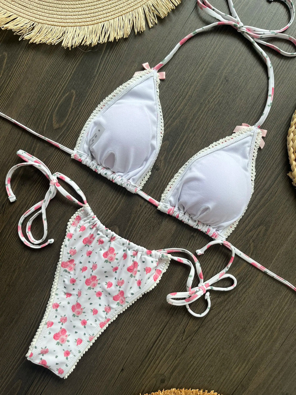 Micro Bikini Push-Up Damen Bademode 2026 Sexy weibliche Bademode Brasilianischer Bikini Set Tanga Biquini Badeanzüge Print Strandbekleidung