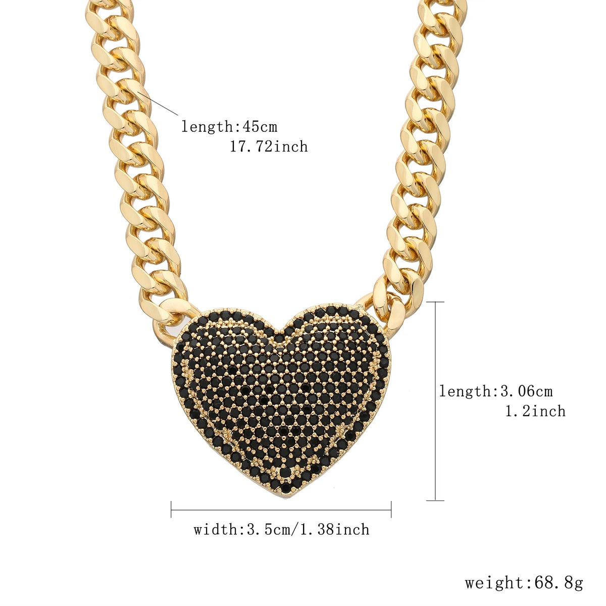 Fashionable love necklace 14K brass 8N multi-style heart-shaped necklace for women Christmas birthday New Year romantic gift