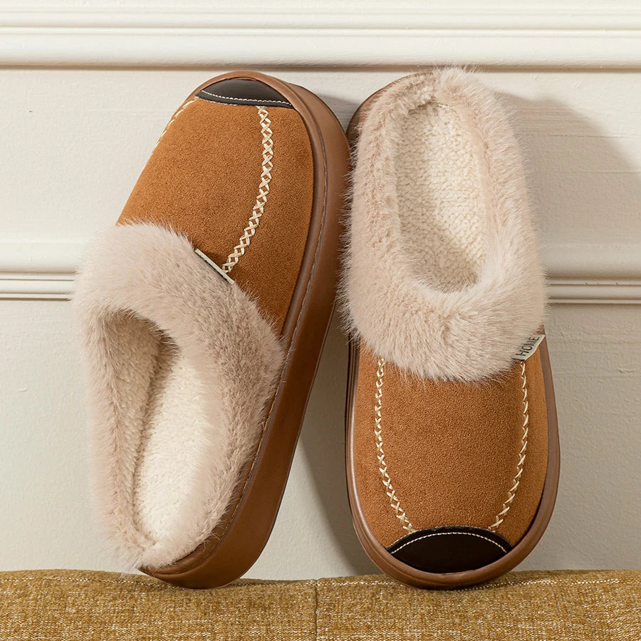 Children's Slippers Winter Parent-child Shoes Boy's Indoor Warmth Outdoor Anti Slip Comfort Fashion Bedroom Casual Home Shoes