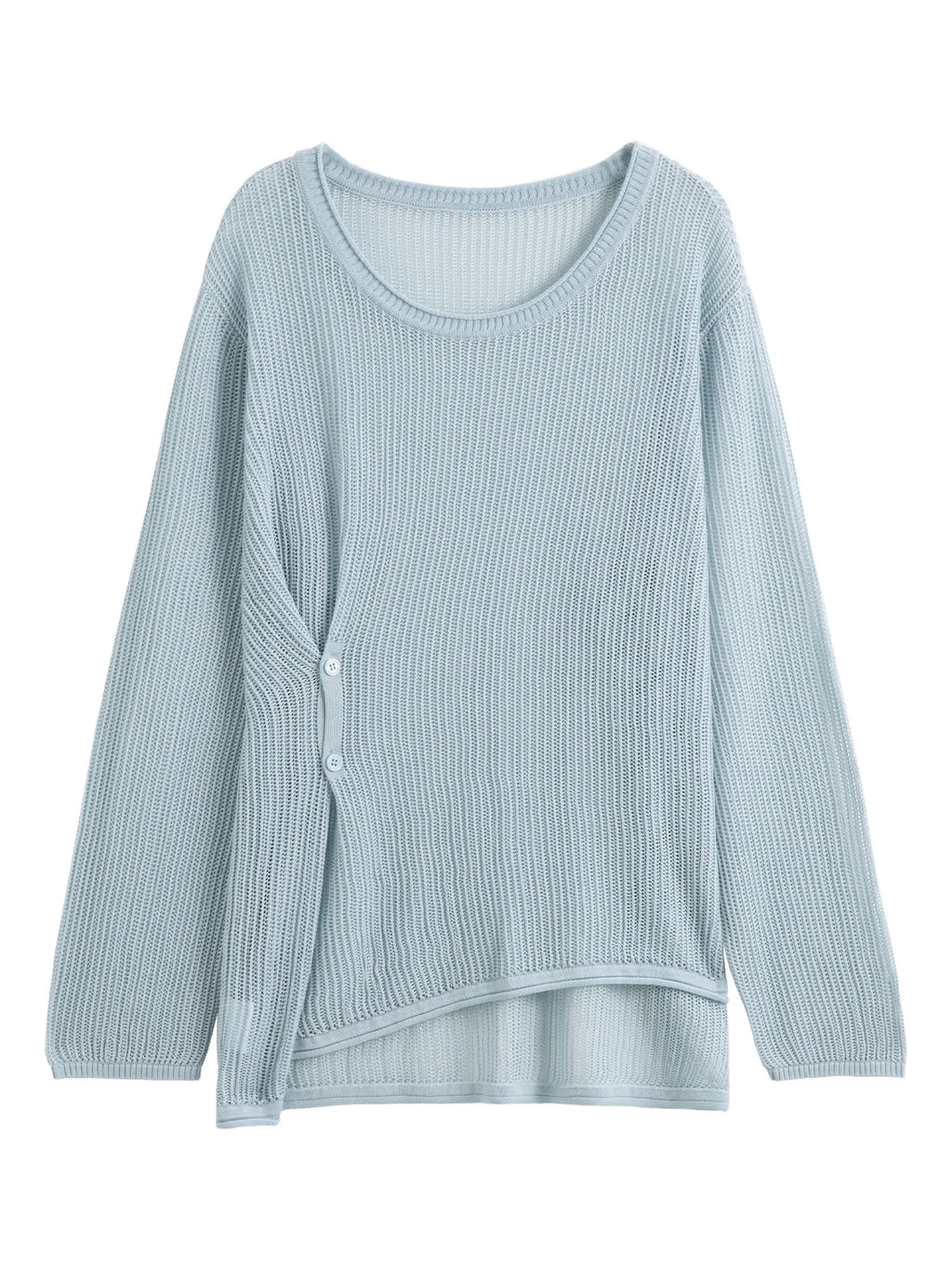 DUSHU Plus Size 2025 Spring Summer New Hollow Sunscreen Knit Cardigan For Women Thin All-match Cardigan Chic Top 25DS81287