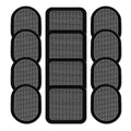 6/4/2/1Pair EMS Electric Muscle Stimulator Gel Sheet Pads For Abdominal Abs Toner Massage Abdomen Massager Slimming Belt Patches