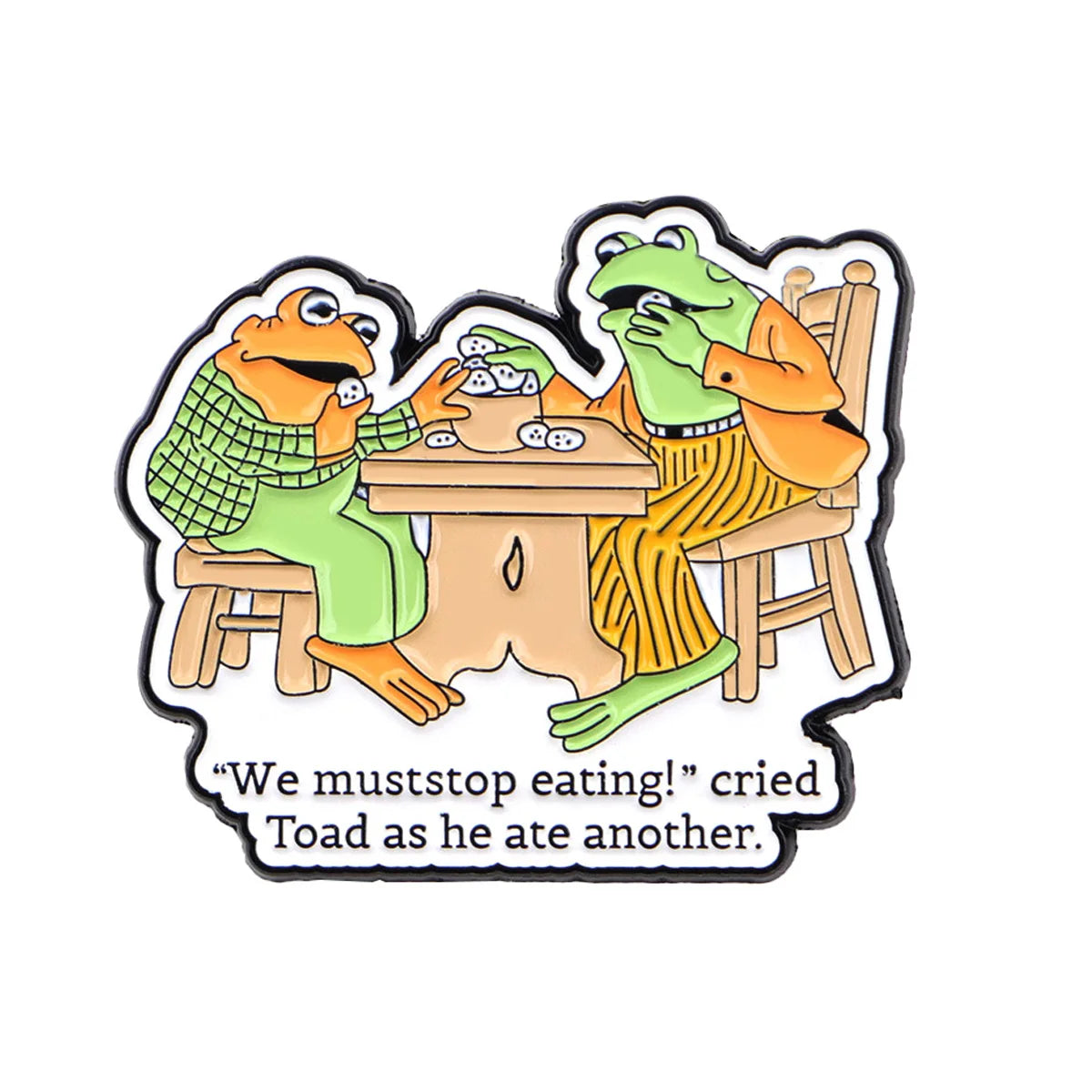 Lustige Frosch-Cartoon-Emaille-Pin-Spruchbrosche, Anstecknadeln, Abzeichen auf Rucksack, Kleidung, Accessoires, lustiger Schmuck, Freunde Geschenk