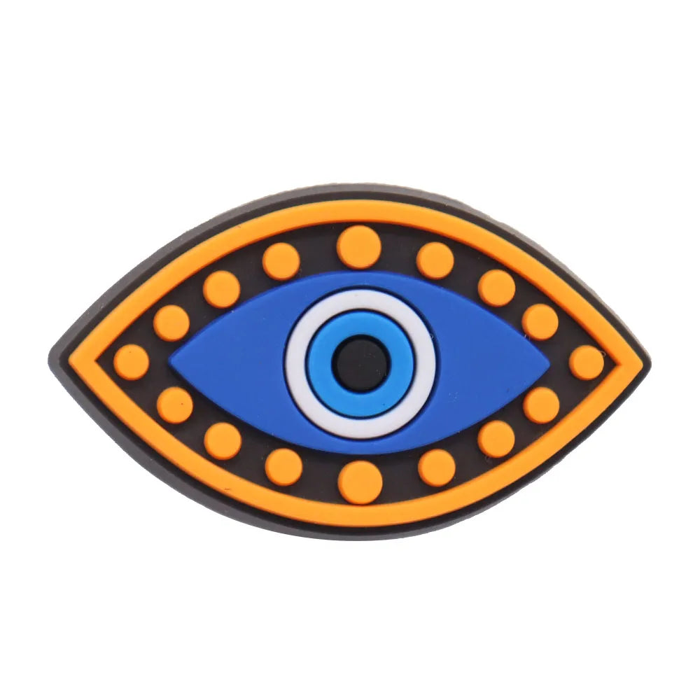 Eyeball Shoe Charms for Crocs Accessories Men Women Colorful Evil Hand Fashion Garden Sandals Buckle Decorations Pins Kids Shoes
