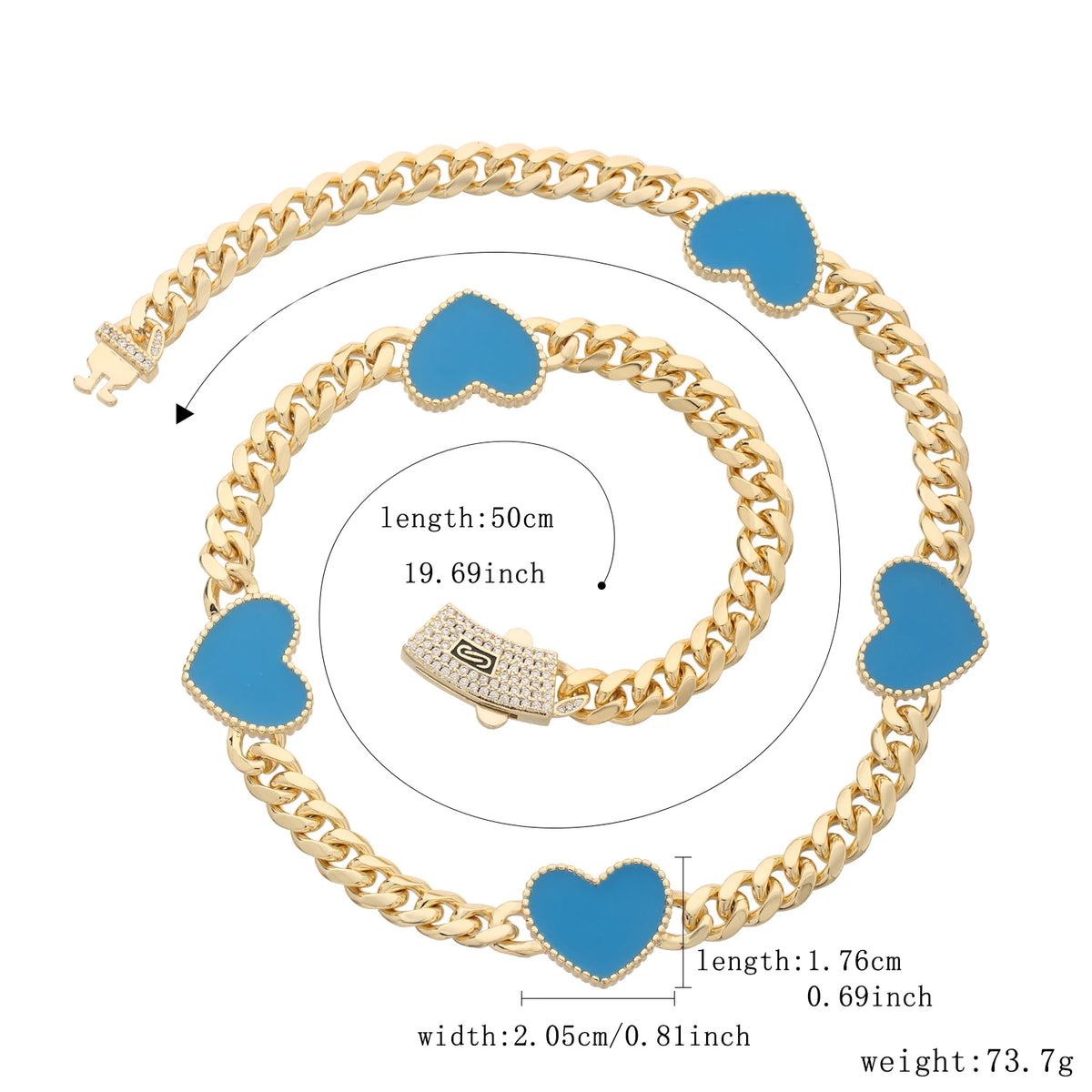 Fashionable love necklace 14K brass 8N multi-style heart-shaped necklace for women Christmas birthday New Year romantic gift