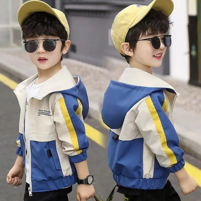 New Winter Thick Keep Warm Boys Jacket Cute Lettle Ear Plush Style Hooded Heavy Coat For Kids Children Cold Resistant Clothing