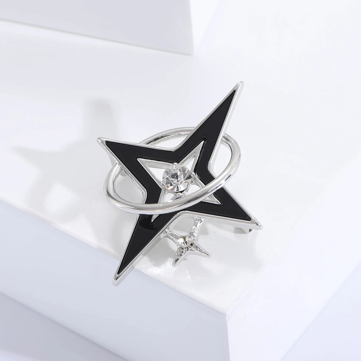 Luxury Rhinestones Cross Starlights Brooches for Women Unisex Couple High-ends Pins Banquets Party Gifts Jewelry Accessories
