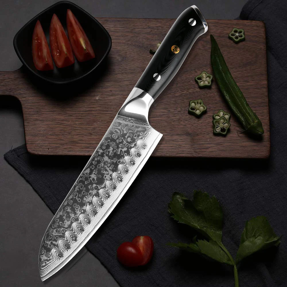 XITUO Professional Damascus steel kitchen knife 67-layer high carbon stainless steel ultra-sharp multi-functional cooking knife