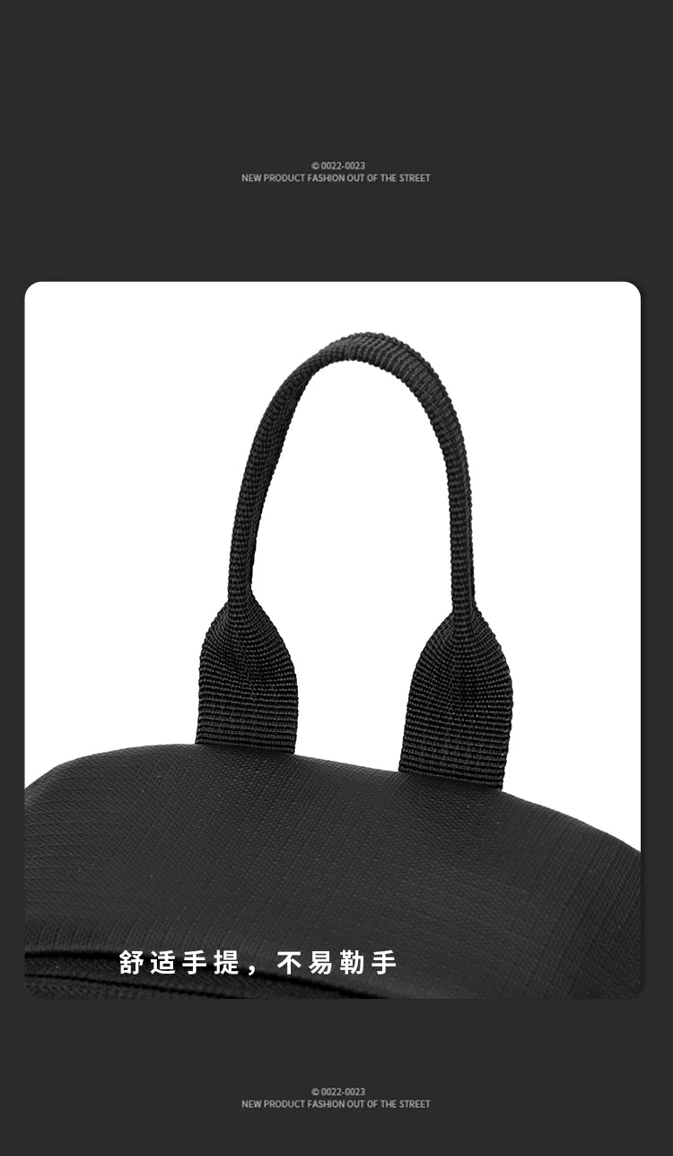 Simple and casual men's shoulder bag, trendy single-shoulder crossbody bag, student travel bag, lightweight diagonal backpack, m