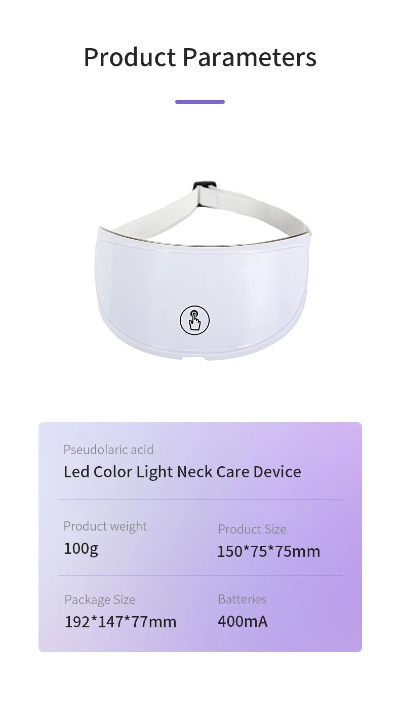 Practical Neck Anti-aging Mask Skin Tightening Lifting Neck Beauty Device Brighten Skin Rejuvenation Improve Neck Muslc Sagging