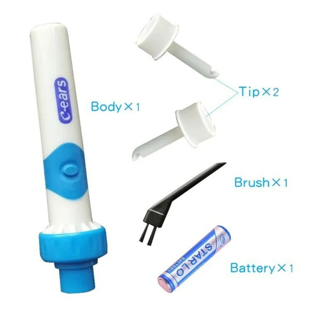 Portable Electric Ear Cleaner Earwax Removal Tool with Soft Tip Safe Suction Device Automatic Earwax Removal Kit Ear Care Tool