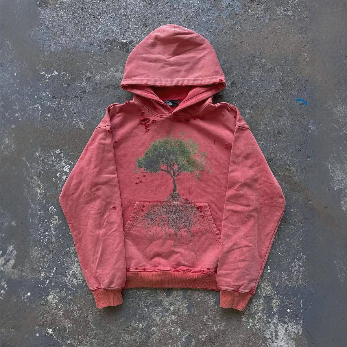 American style new loose-fitting 2025 design fashionable and casual fleece-lined, printed hoodie with featuring printed hood