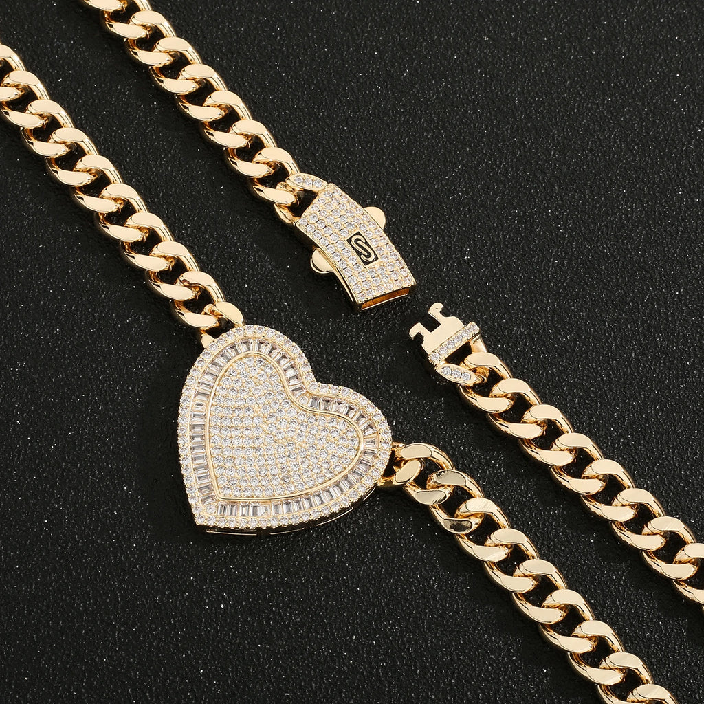 Fashionable love necklace 14K brass 8N multi-style heart-shaped necklace for women Christmas birthday New Year romantic gift