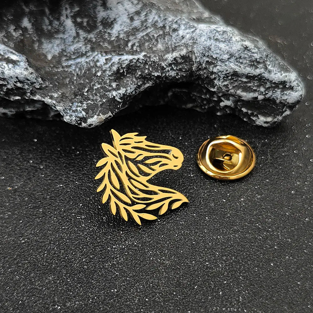 Personalized Horse Brooch with European and American Minimalist Style, Exquisite Gift, Wedding Party Jewelry