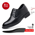 3/6/8 CM Elevator Shoes Men Dress Shoes Black Soft Leather Men Heighten Formal 1 Casual Business Men Oxfords Suit 2