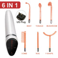 Newest 6 in 1 Spark Electrodes High Frequency Neon & Argon Skin Tightening Hair Follicle Facial Beauty Wand Machine Facial Care
