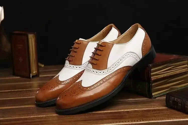 Oxfords Men's Leather Shoes Formal Shoes for Men Brogues Oxfords Male Wedding Party Office Business Shoe Man Zapatos De Hombre