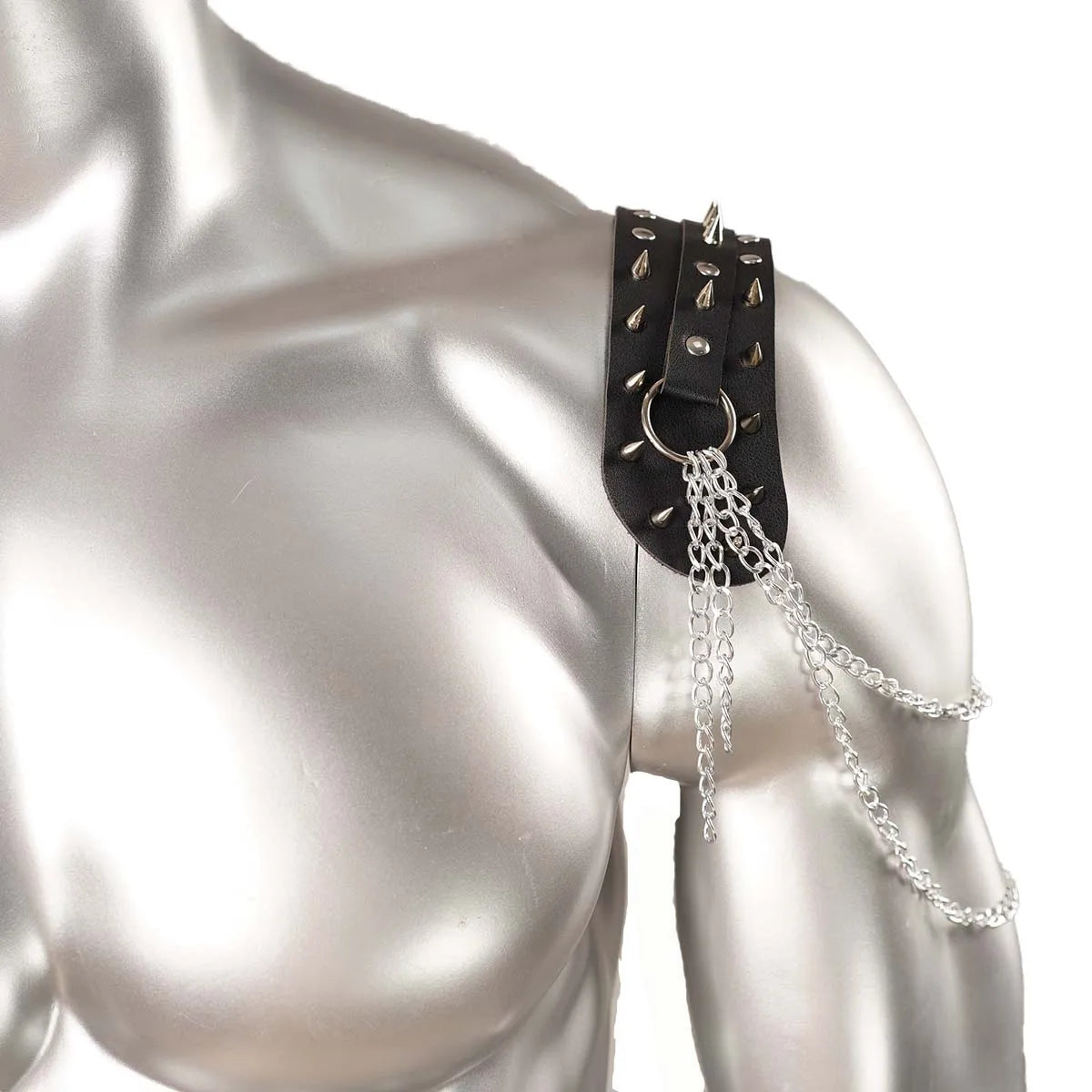 1 pc Shoulder armor epaulettes Unisex leather pauldron spiked epaulettes jewelry