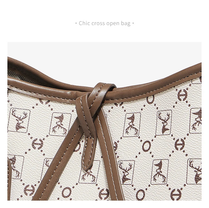 FOXER Women Tote Shoulder Bag Fashion Signature Lady Handbag Purse Chrismas Gift