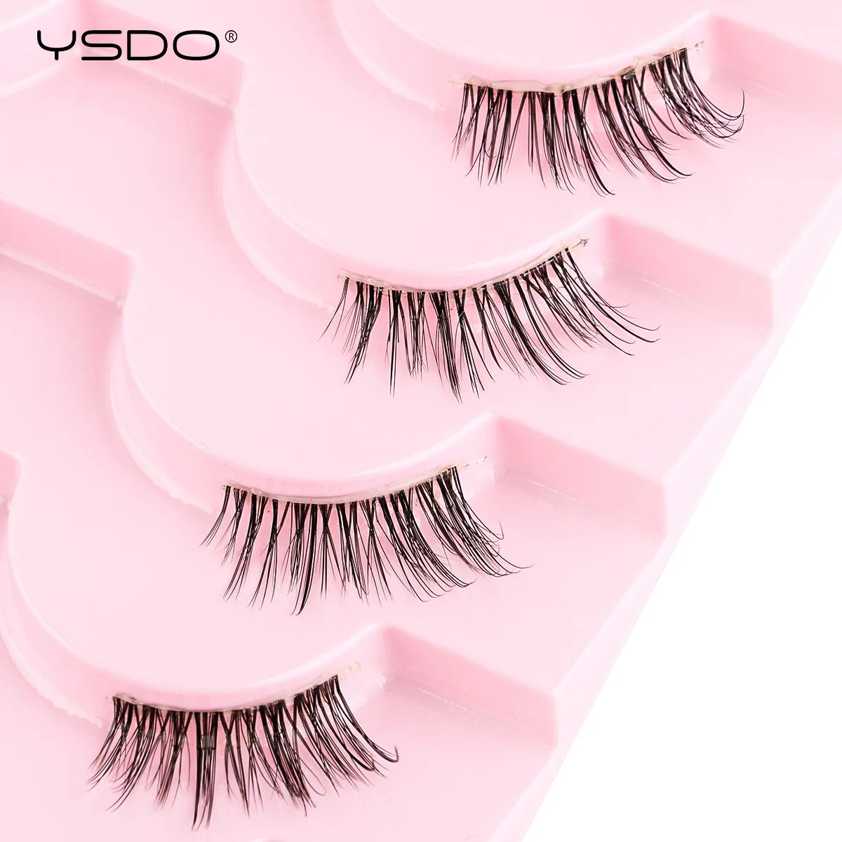 YSDO Halb-Wimpern 5/7/10 Paare Nerzwimpern Natürliche Falsche Wimpernverlängerung Make-up Wispy Katzenwimpern Künstliche Wimpern Maquiagem Cilios