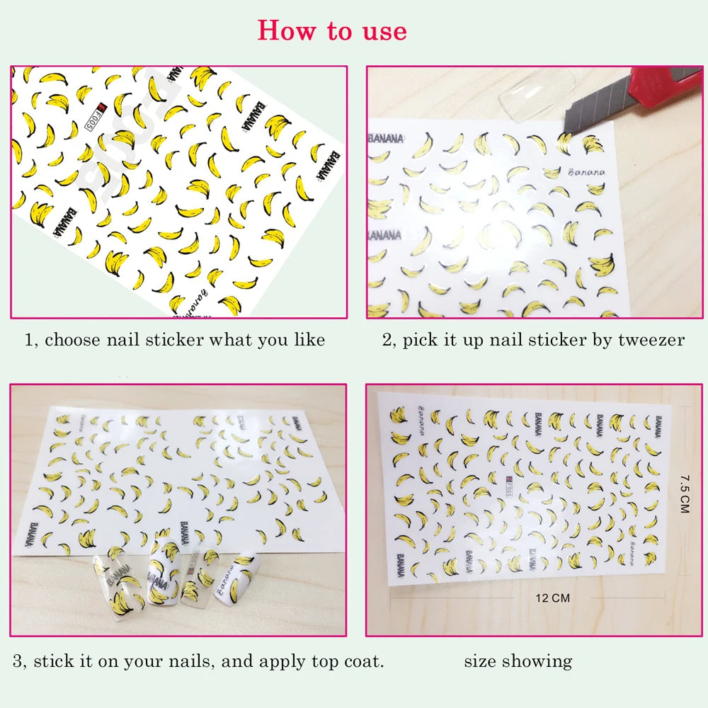 2pcs 3D Gold Silver Elk Nail Art Stickers Cartoon Christmas Snowflakes Decal DIY Star Heart Nail Art Manicure Decoration Decals