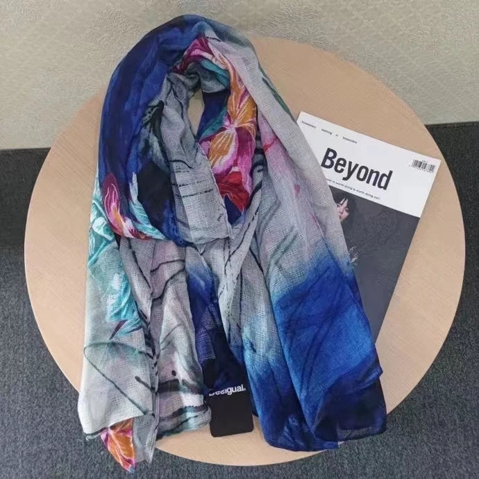 Foreign trade original single Spanish new trend colorful leisure gift shawl scarf scarf