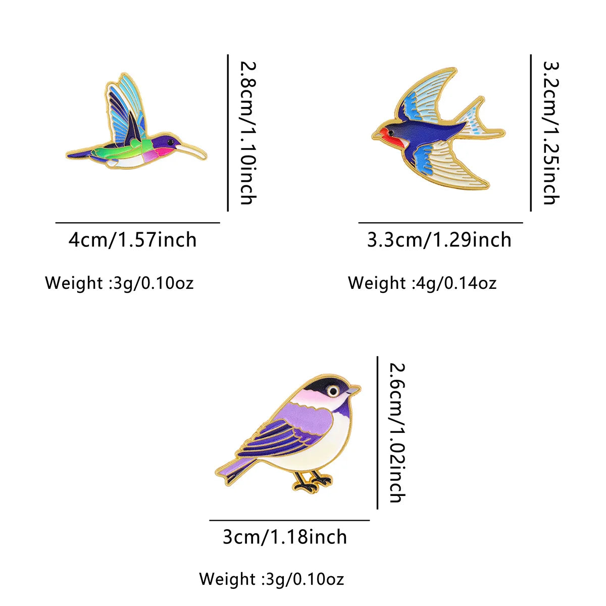 Flying Bird Crocodile Jewelry Pins for Backpacks Lapel Enamel Pins and Brooches Badge Bags Backpack Decoration Friend for Gifts