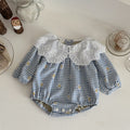 New Autumn Baby Clothing Boys Girls Cotton Long Sleeve  Daisy Printed Doll Neck Bodysuit 0-18M Newborn Casual Romper Spring