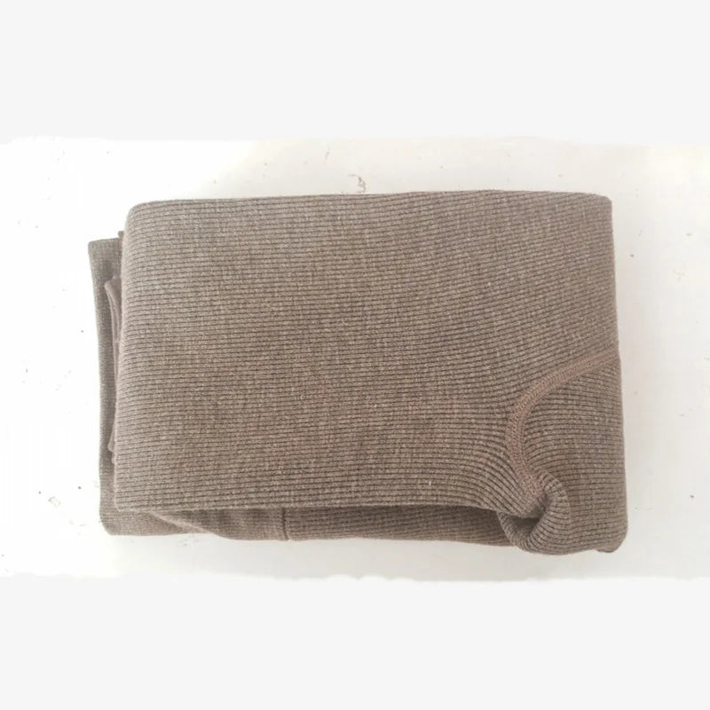 Winter Women Leggings Plus Velvet 350g Fleece Thicken High Waist Pantyhose Solid Vertical Striped Elastic Warm Tights