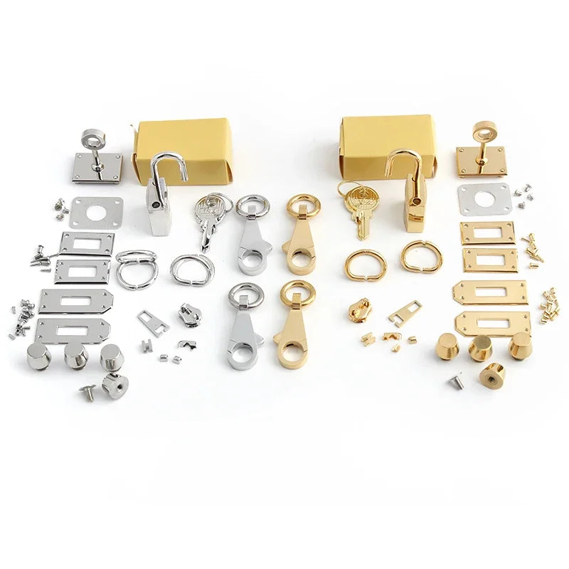 High Qualaity Stainless Steel Metal Clasp Wholesale Bag Twist Turn Lock Set of Lock For Woman Handbag Purse Hardware Accessories