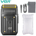 VGR Electric Shaver Professional Beard Razor Hair Trimmer Rechargeable Facial Shaving Barber Foil Bald Head Shaver For Men V-363