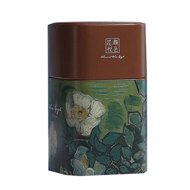 Metal Tea Tinplate Box Loose Tea Storage Container Elegant Tea Jar Coffee Storage Container Floral Tea Canister Gift Box