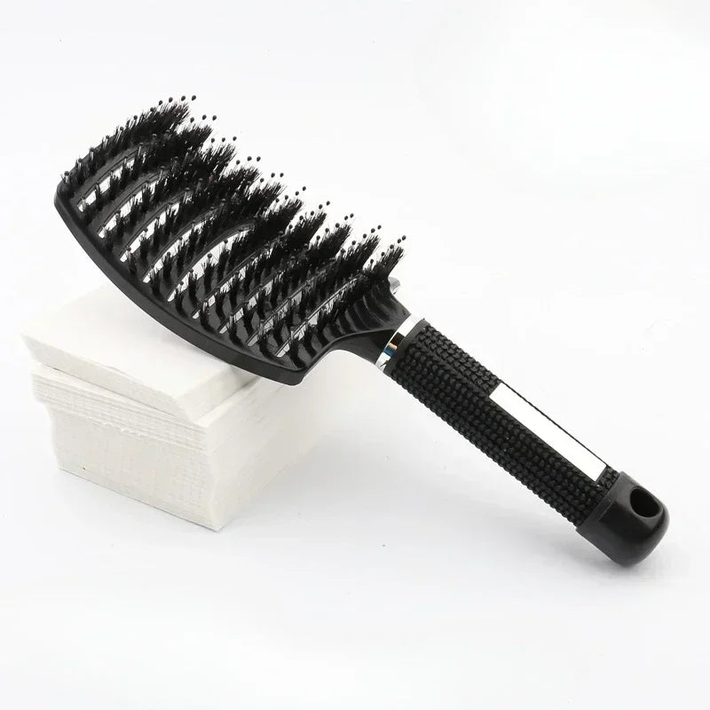 Salon Hairdressing Comb Bristle Women Scalp Massage Combs Professional Wet Curly Detangle Hair Brush For Barber Styling Tools