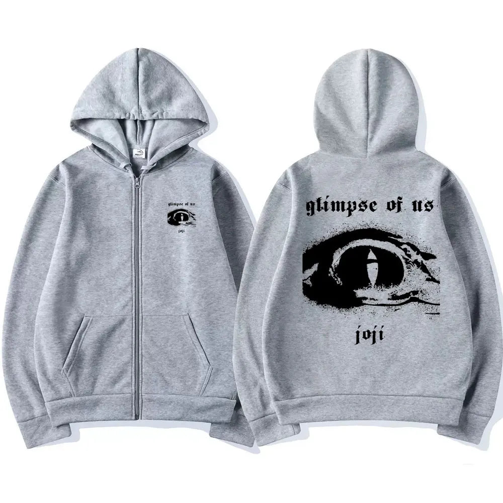 Singer Joji Glimpse of Us Zipper Hoodie Male Hip Hop Sweatshirt Man Fleece Cotton Streetwear Men Women Oversized Zip Up Jacket