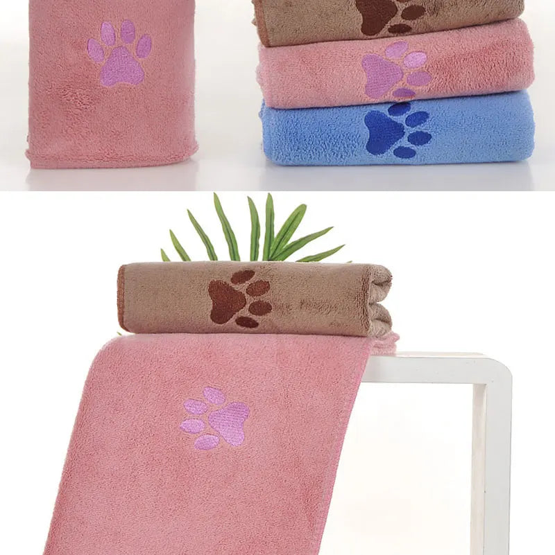 Dog Towel Drying Dog Cat Pet Towel,Quick-drying Dog Claw Bath Towel Absorbent Pet Bath & Paw Cleaning Cloths for Medium Breeds