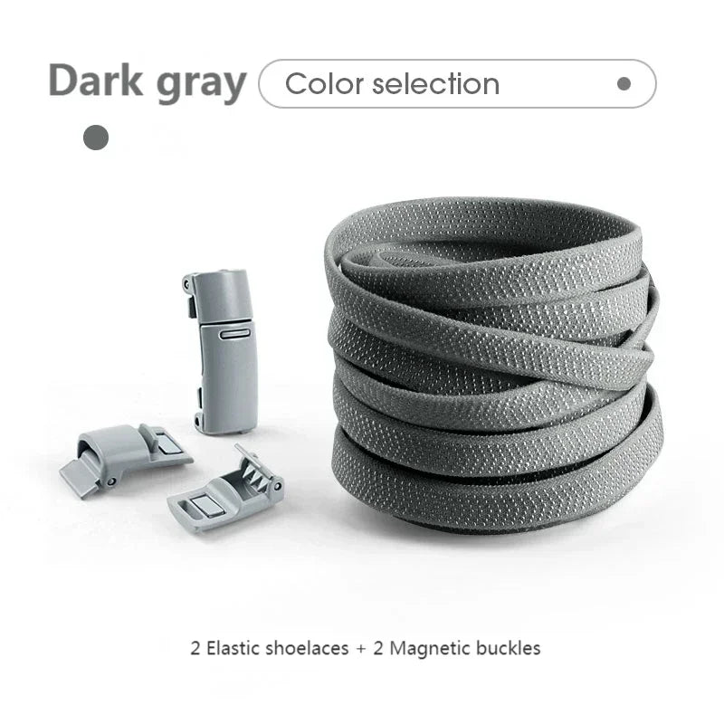 Magnetische Schnürsenkel ohne Binden, farbige, elastische Schnürsenkel für Kinder und Erwachsene, flache Schnürsenkel, Gummibänder